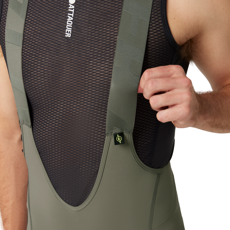 All Day Bib Short Grey Smoke