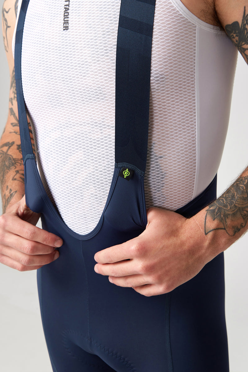 All Day Bib Short 2.0 Navy/White Reflective Logo