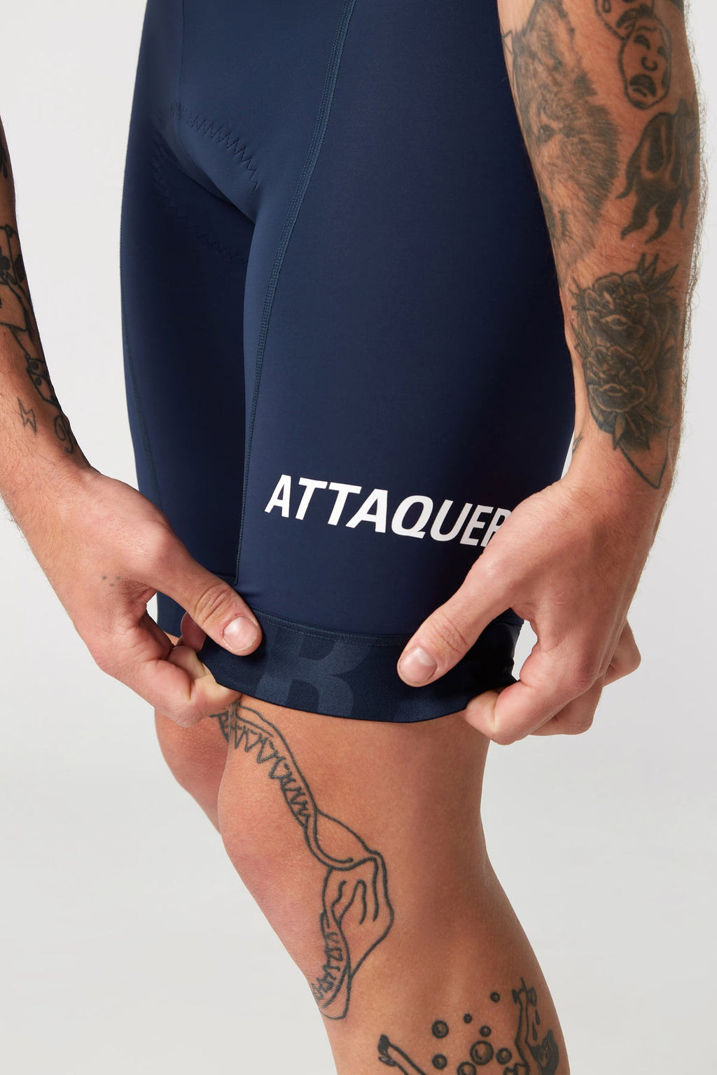 All Day Bib Short 2.0 Navy/White Reflective Logo