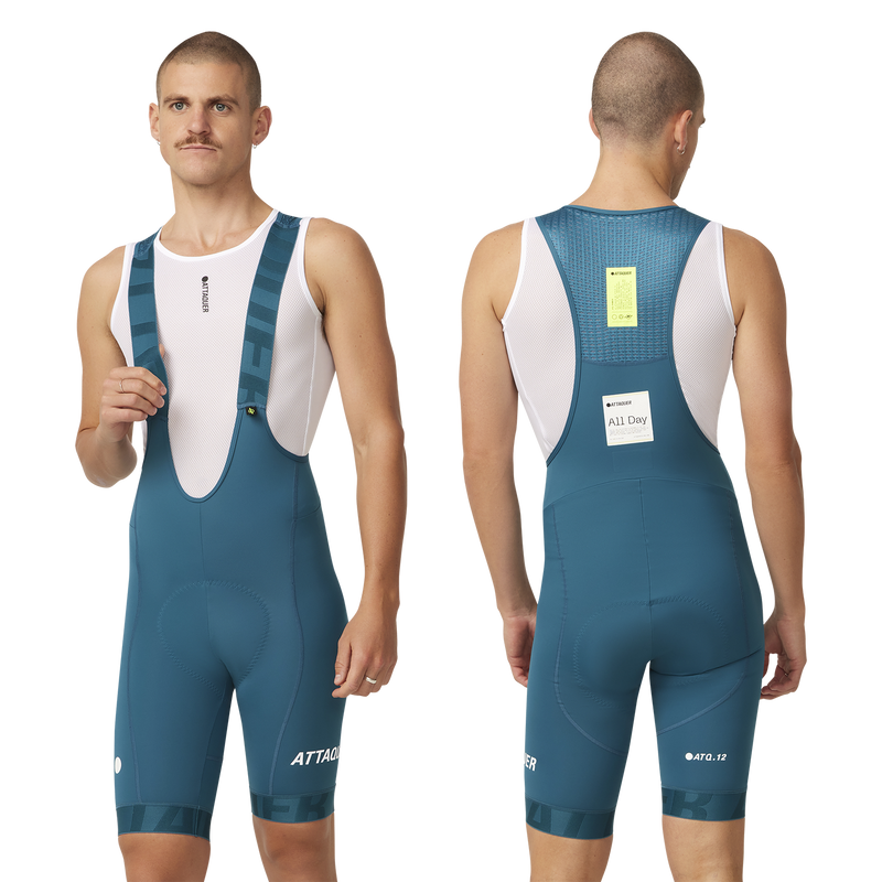 All Day Bib Short Topaz