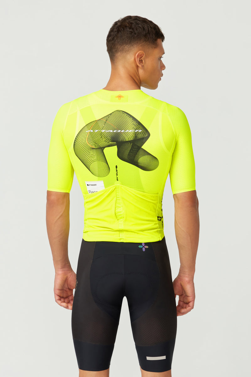 Race ULTRA+ Aero Jersey Parametric /Acid Lime