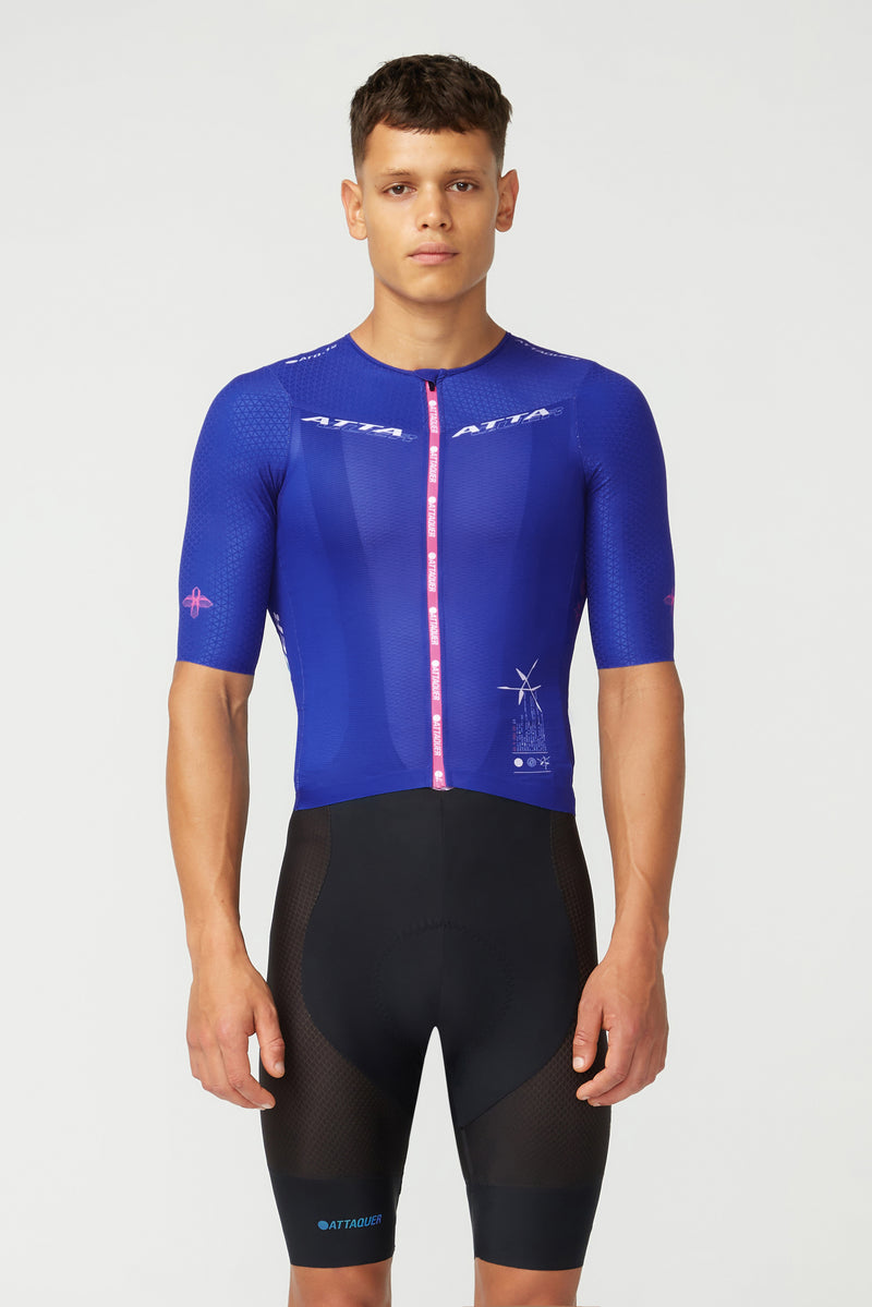 Race ULTRA+ Aero Jersey Parametric /Cobalt Blue