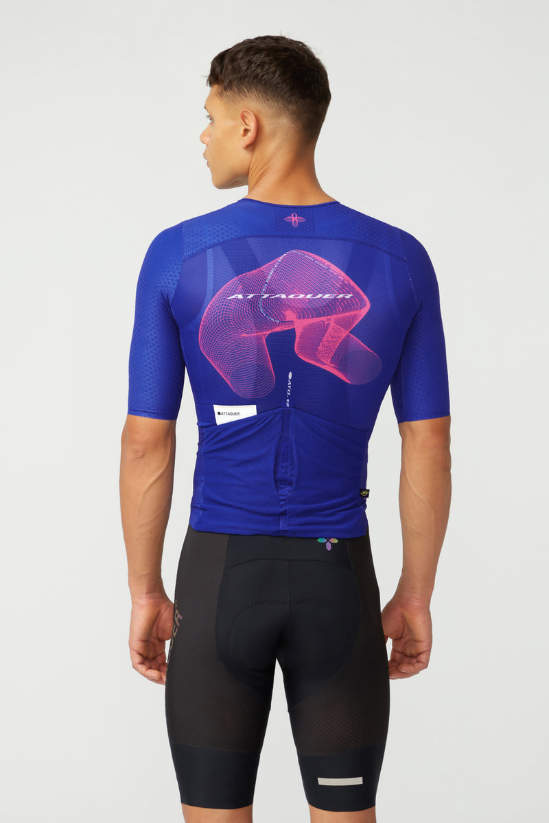 Race ULTRA+ Aero Jersey Parametric /Cobalt Blue