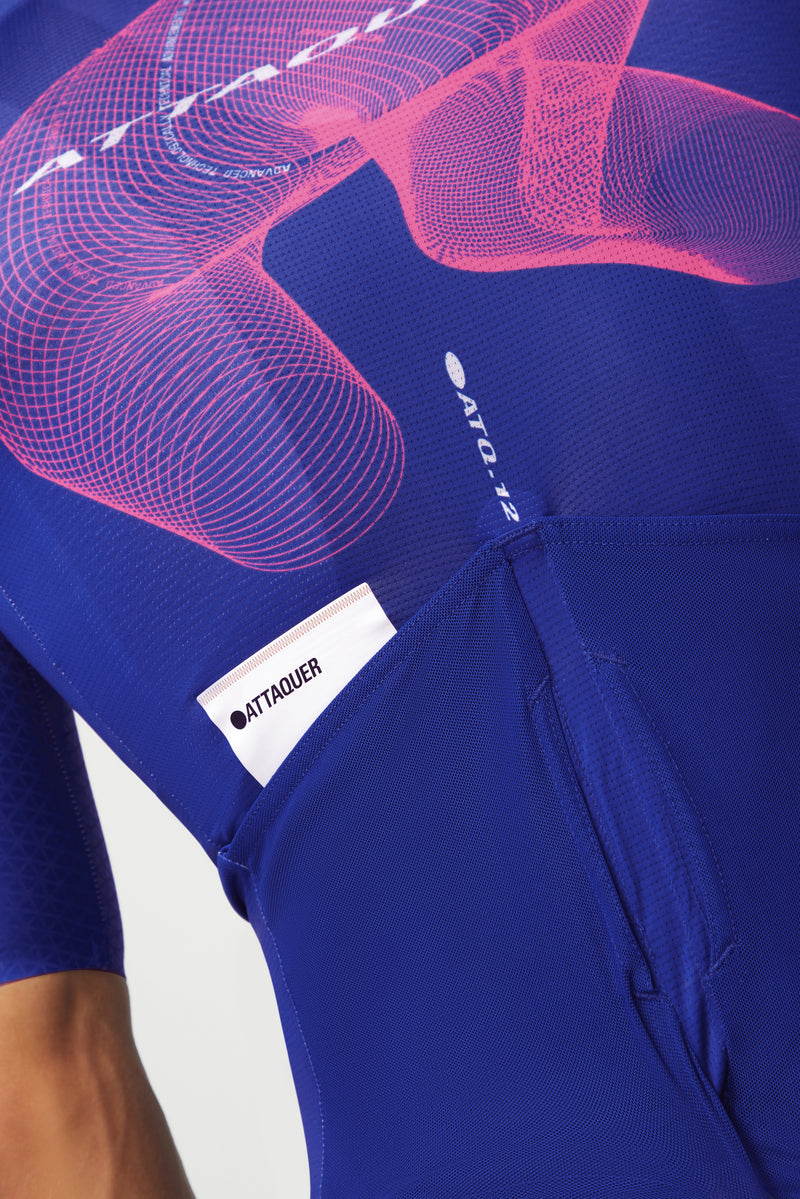 Race ULTRA+ Aero Jersey Parametric /Cobalt Blue