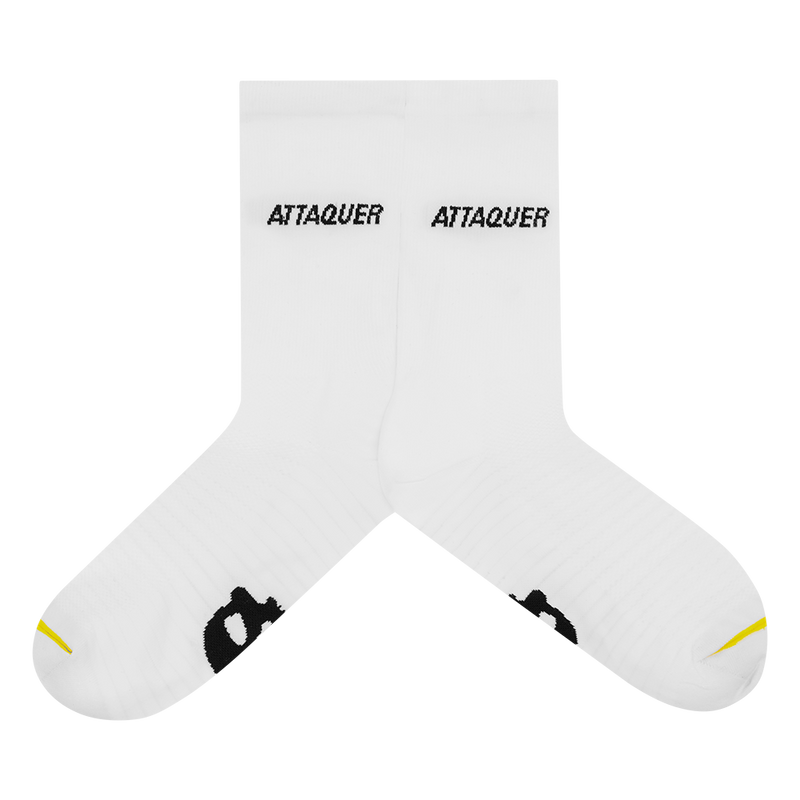 All Day Side Logo Socks White