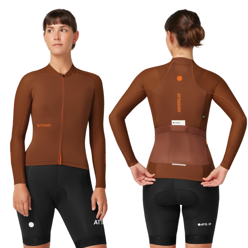 Women's All Day Summer Long Sleeve Jersey Burnt Orange