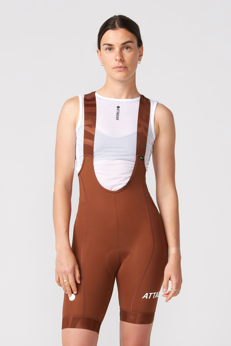 Women's All Day Bib Short 2.0 Burnt Orange