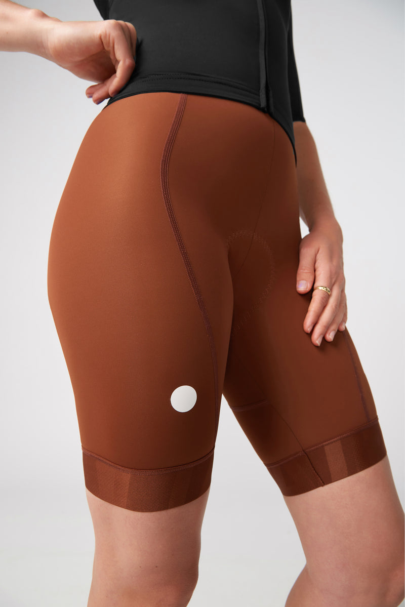 Women's All Day Bib Short 2.0 Burnt Orange