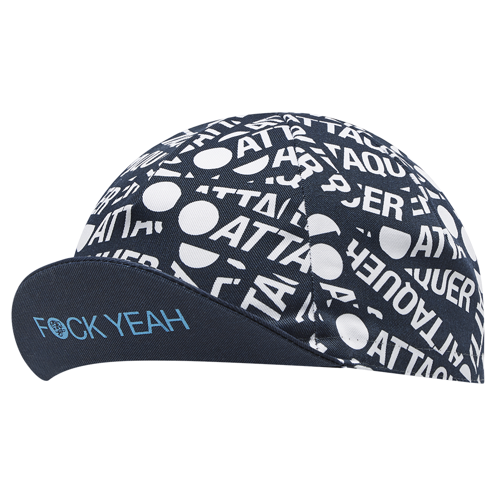 F*ck Yeah Sticker Cycling Cap Navy