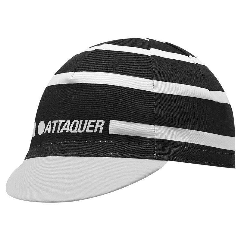 Stripe Logo Cap Black