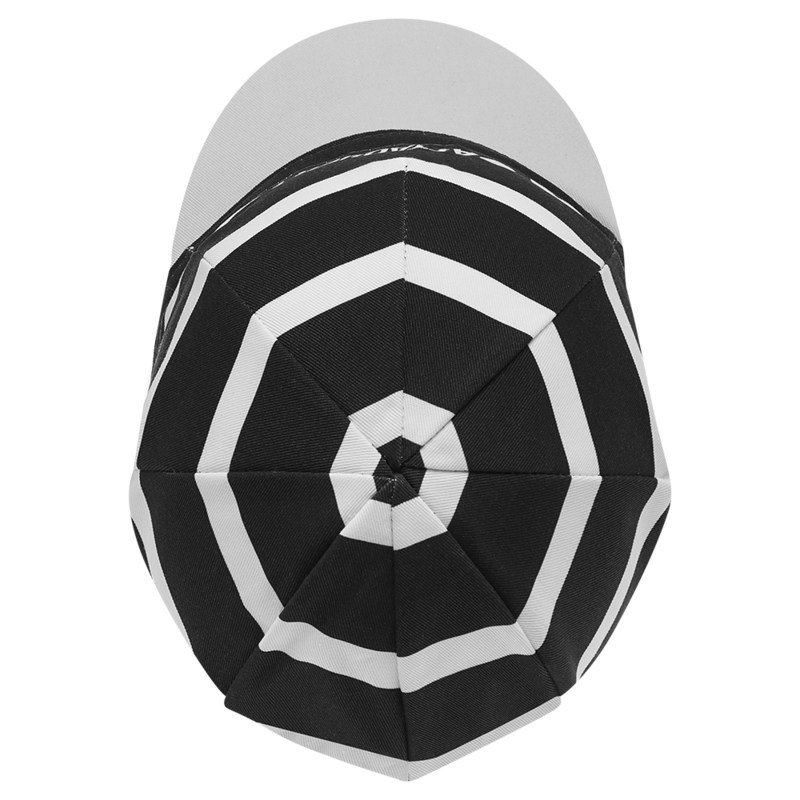 Stripe Logo Cap Black