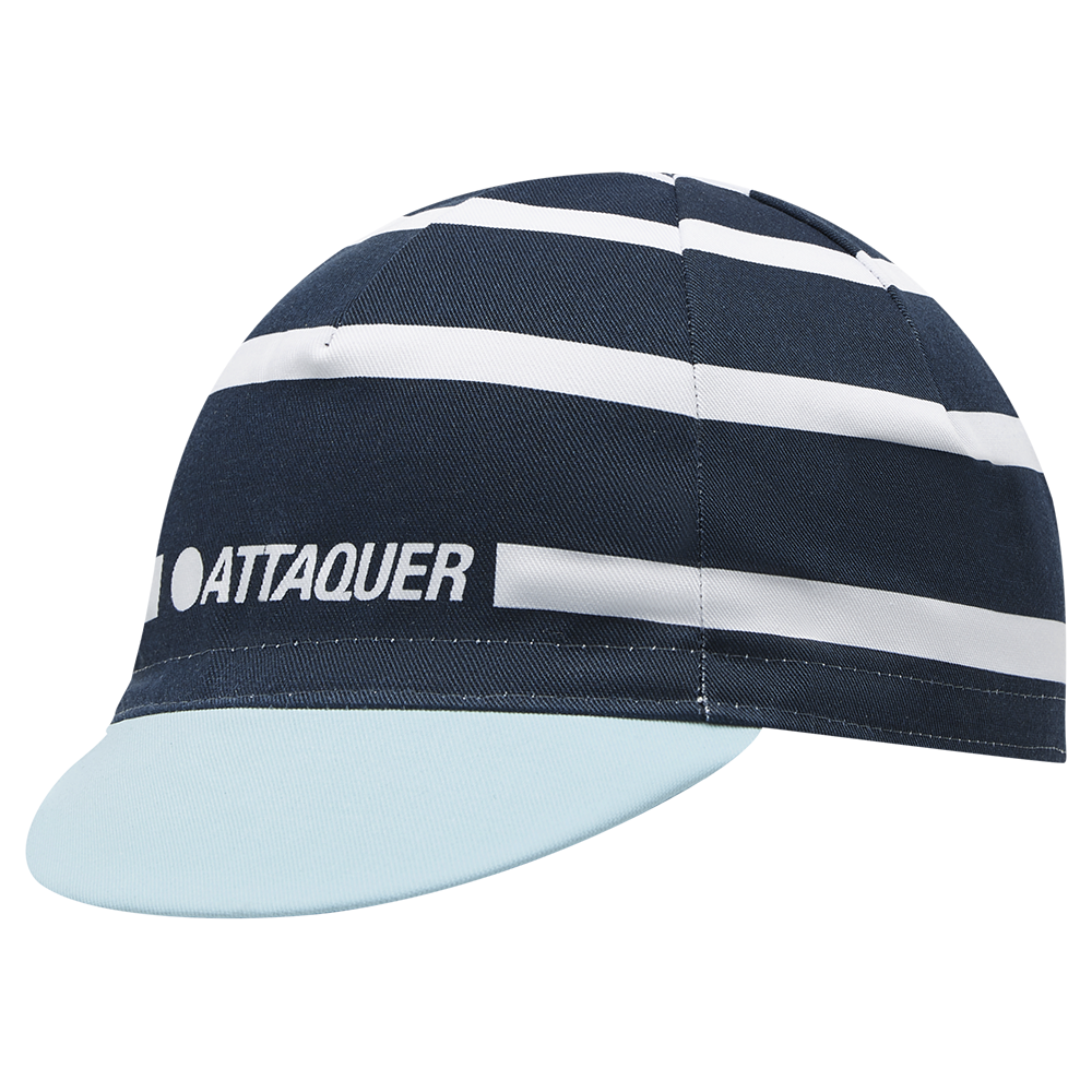 Stripe Logo Cap Navy