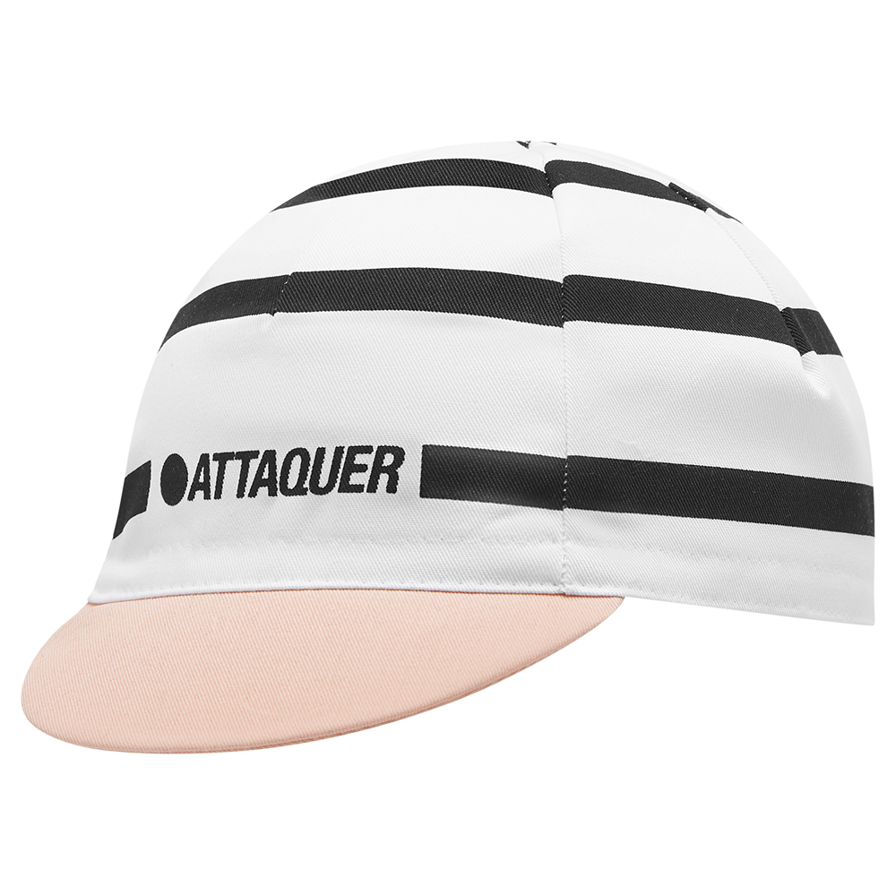 Stripe Logo Cap White