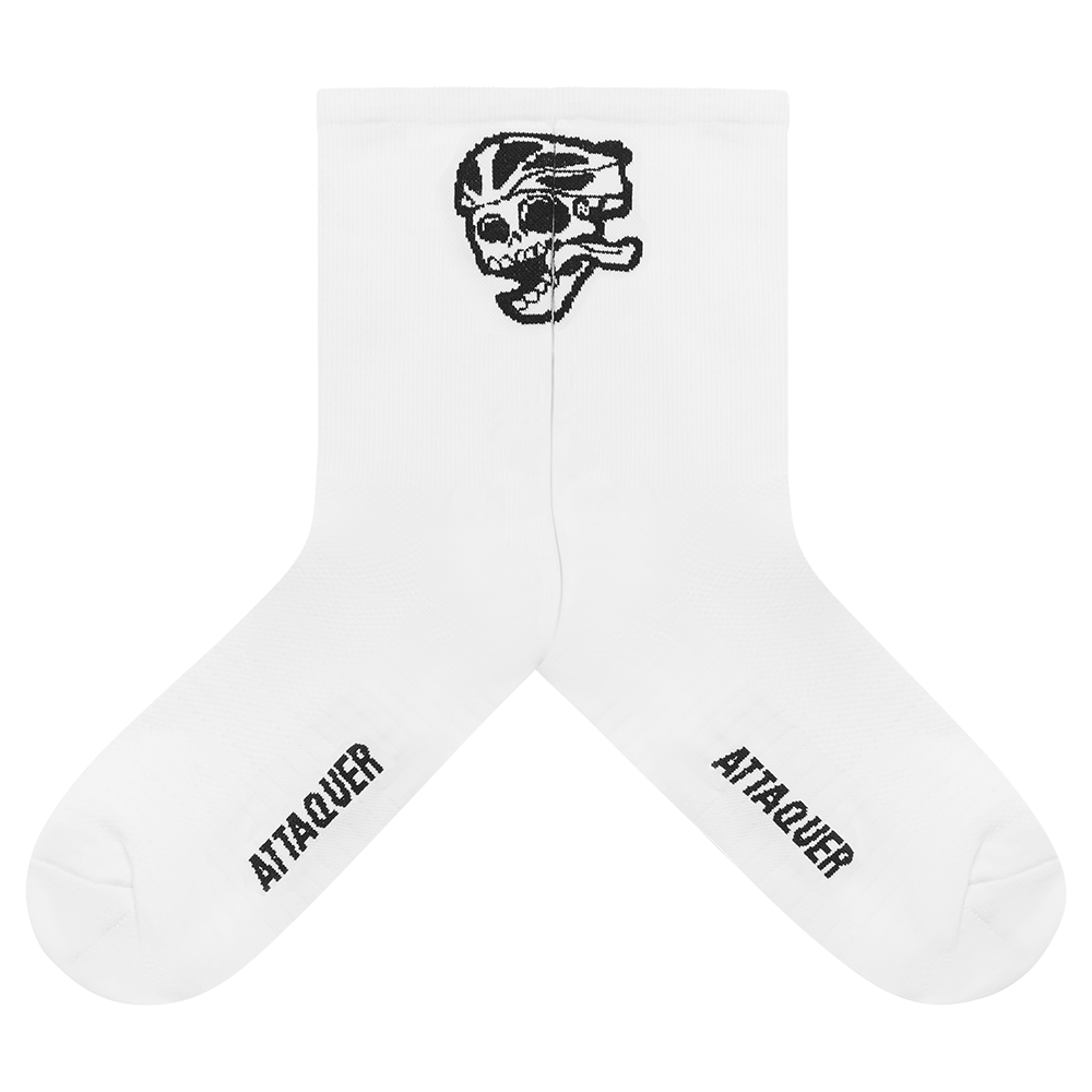 2021 Socks Skull Logo White