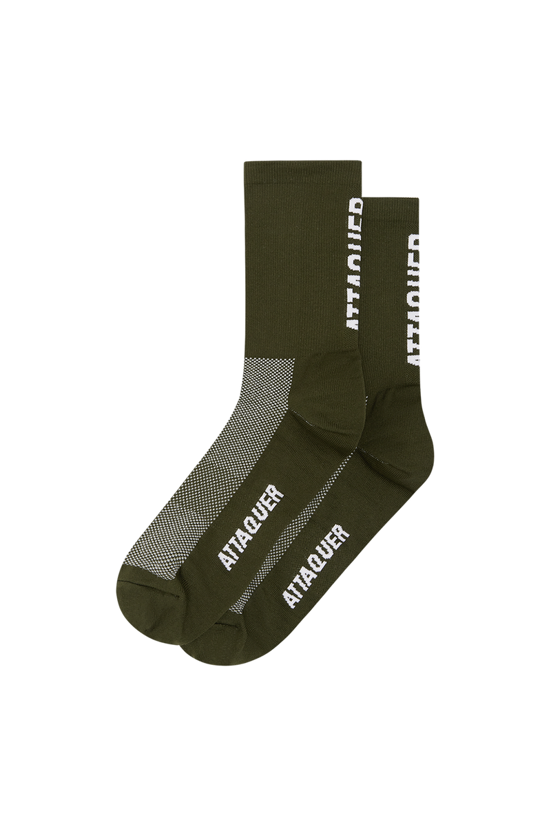2021 Socks Vertical Logo Pine