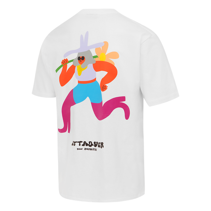 ATQ X Egle Zvirblyte Flower T-Shirt White