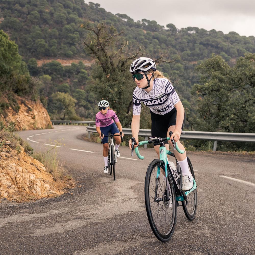 Women's All Day Stripe Type Jersey Black/White
