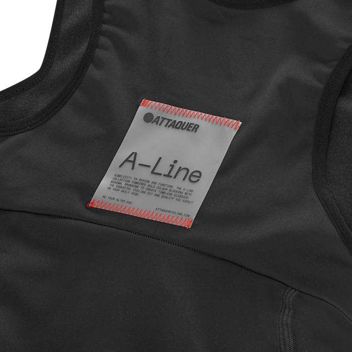 A-Line Bib Shorts Black