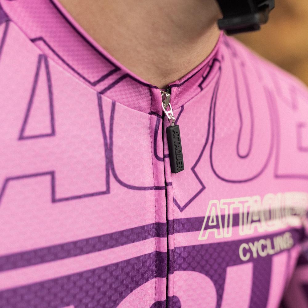 All Day Stripe Type Jersey Plum/Pink