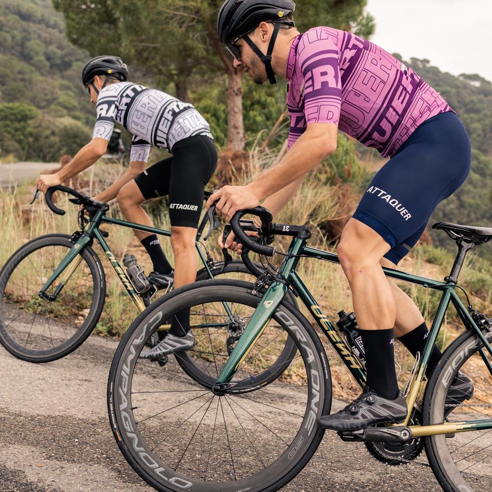 All Day Stripe Type Jersey Plum/Pink