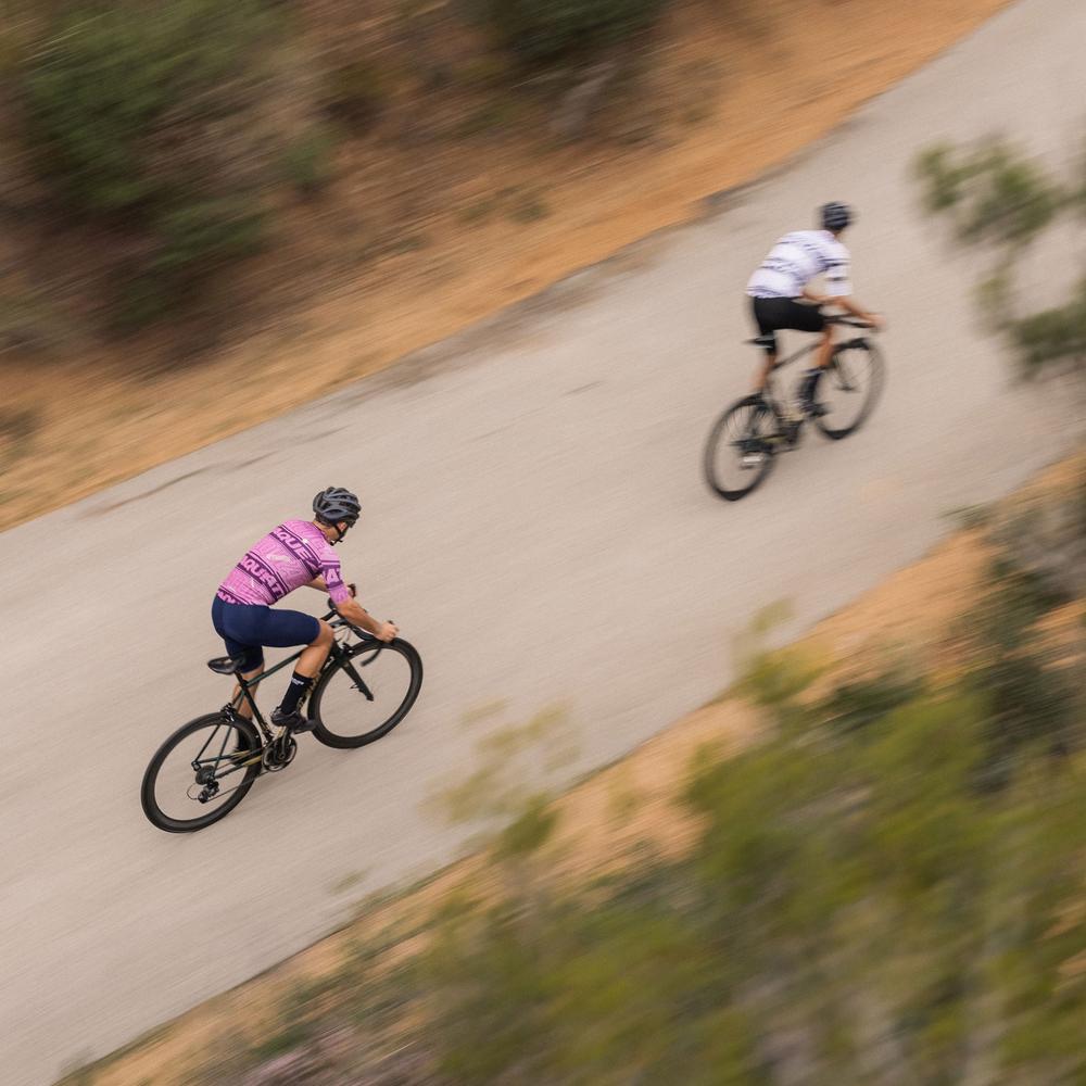 All Day Stripe Type Jersey Plum/Pink
