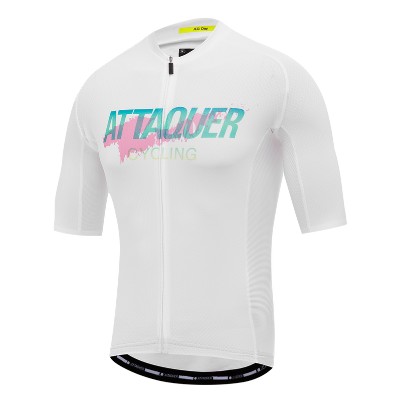 All Day Overspray Jersey White/Teal/Dirty Pink