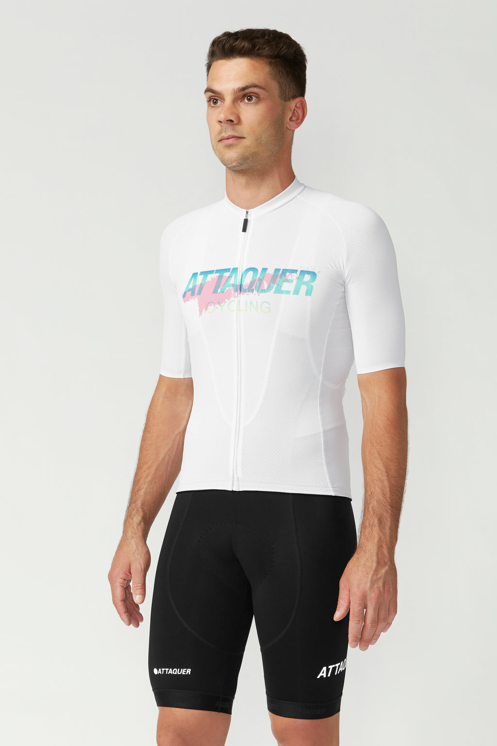 All Day Overspray Jersey White/Teal/Dirty Pink