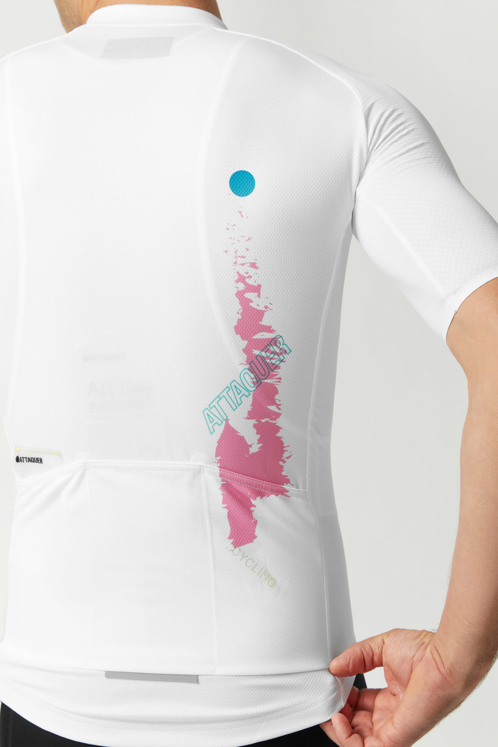 All Day Overspray Jersey White/Teal/Dirty Pink
