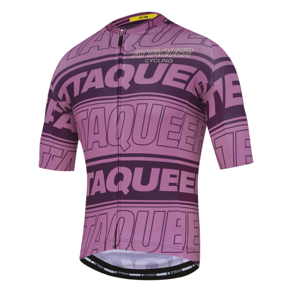 All Day Stripe Type Jersey Plum/Pink