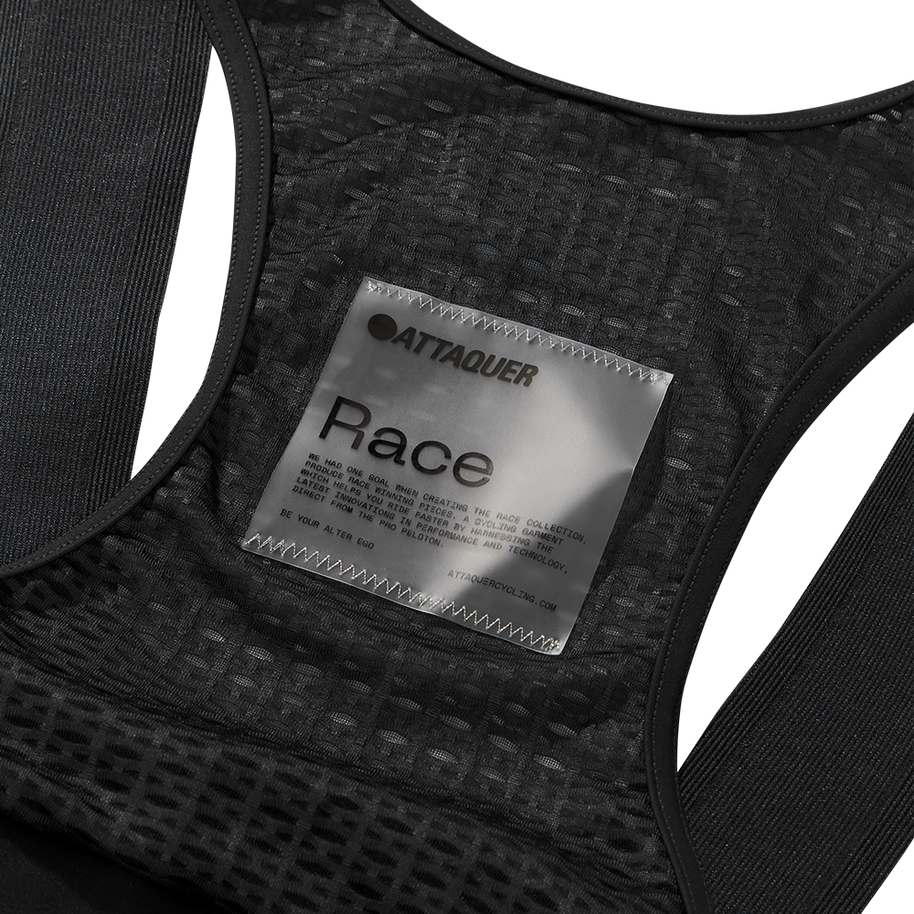 Women's Race Bib Short 2.0 Black/White Ref Logo