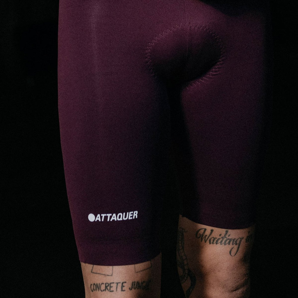 Race Bib Short 2.0 Burgundy/Tonal Ref Logo
