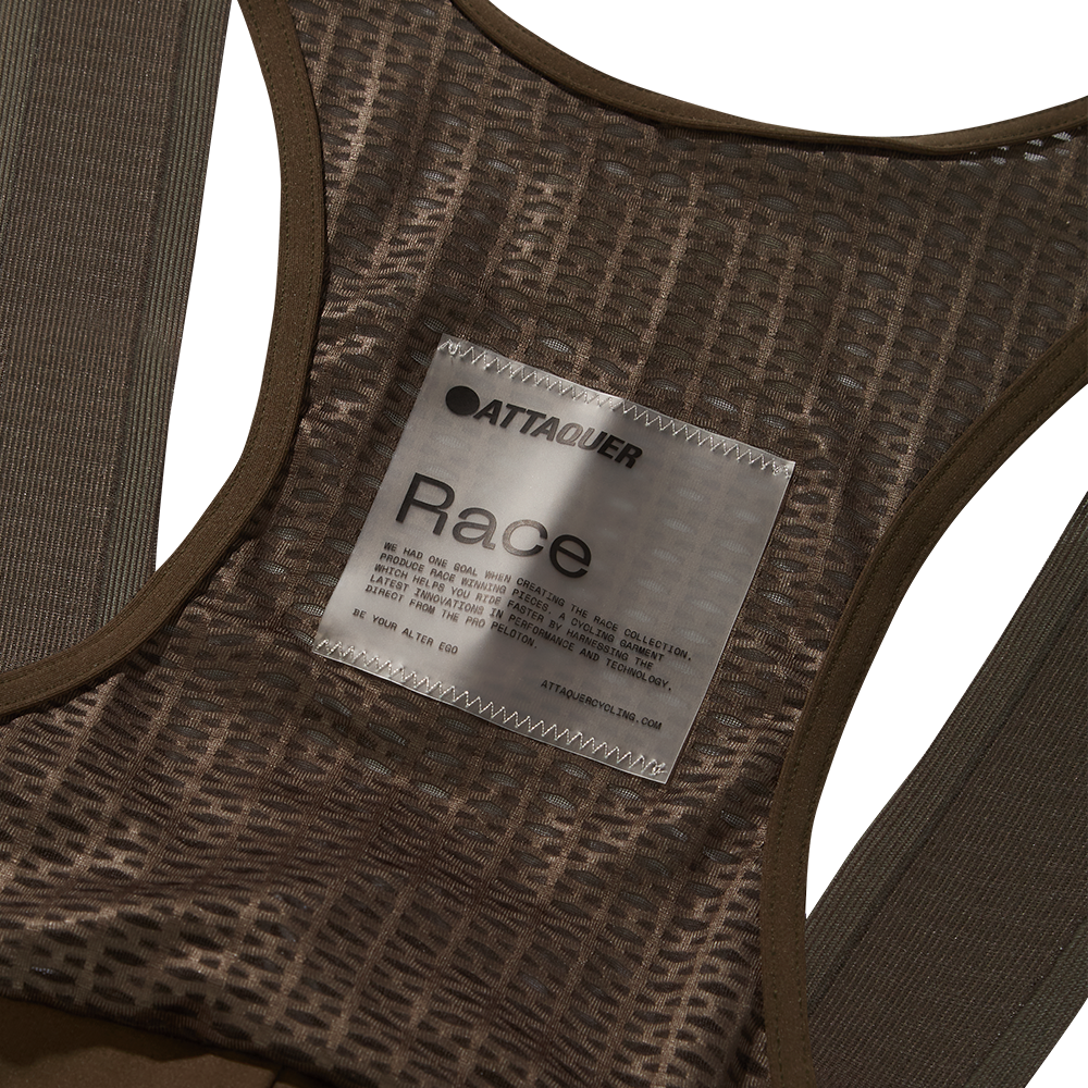 Women's Race Bib Short 2.0 Cocoa/White Ref Logo