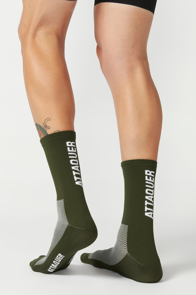 2021 Socks Vertical Logo Pine