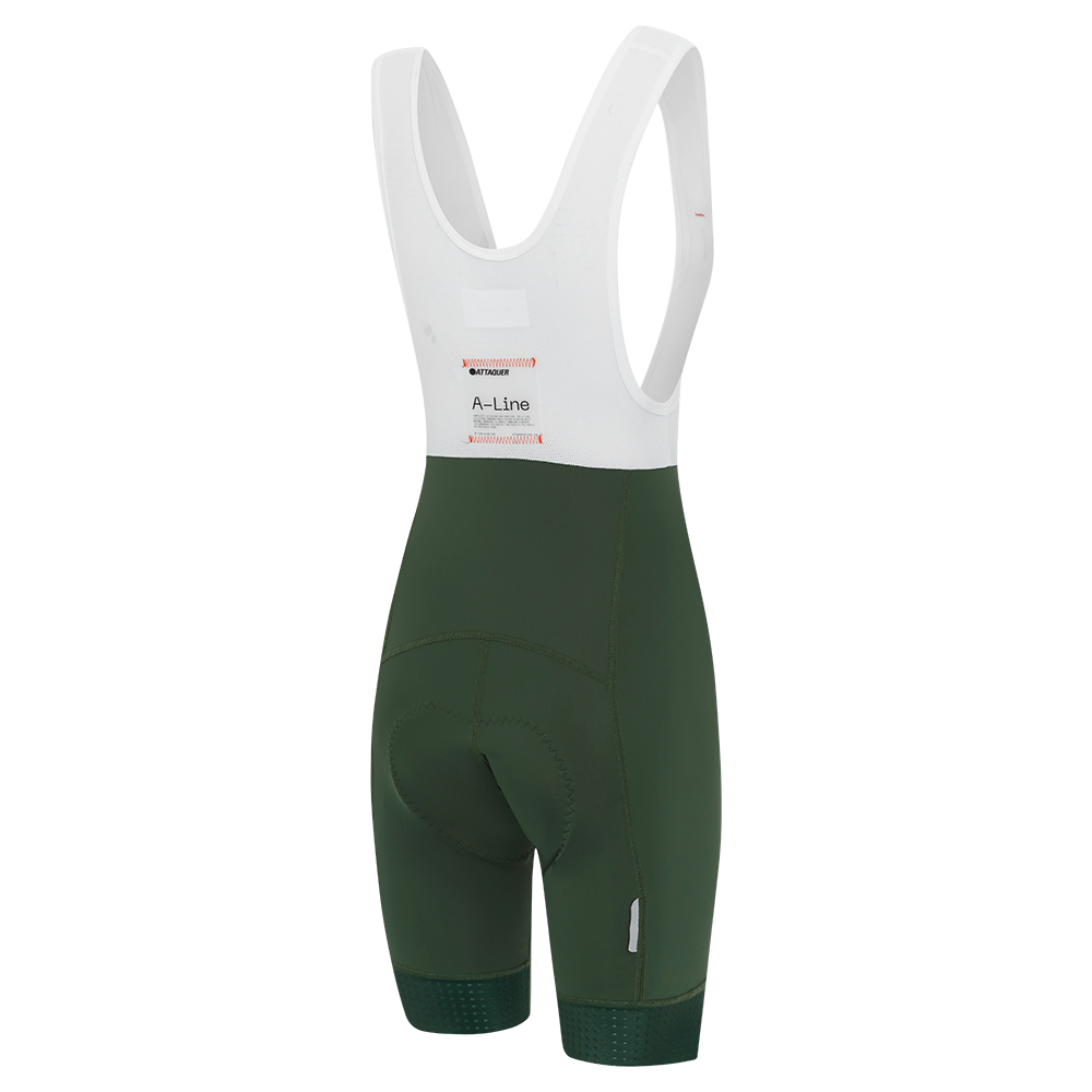 Women's A-Line Bib Shorts Olive