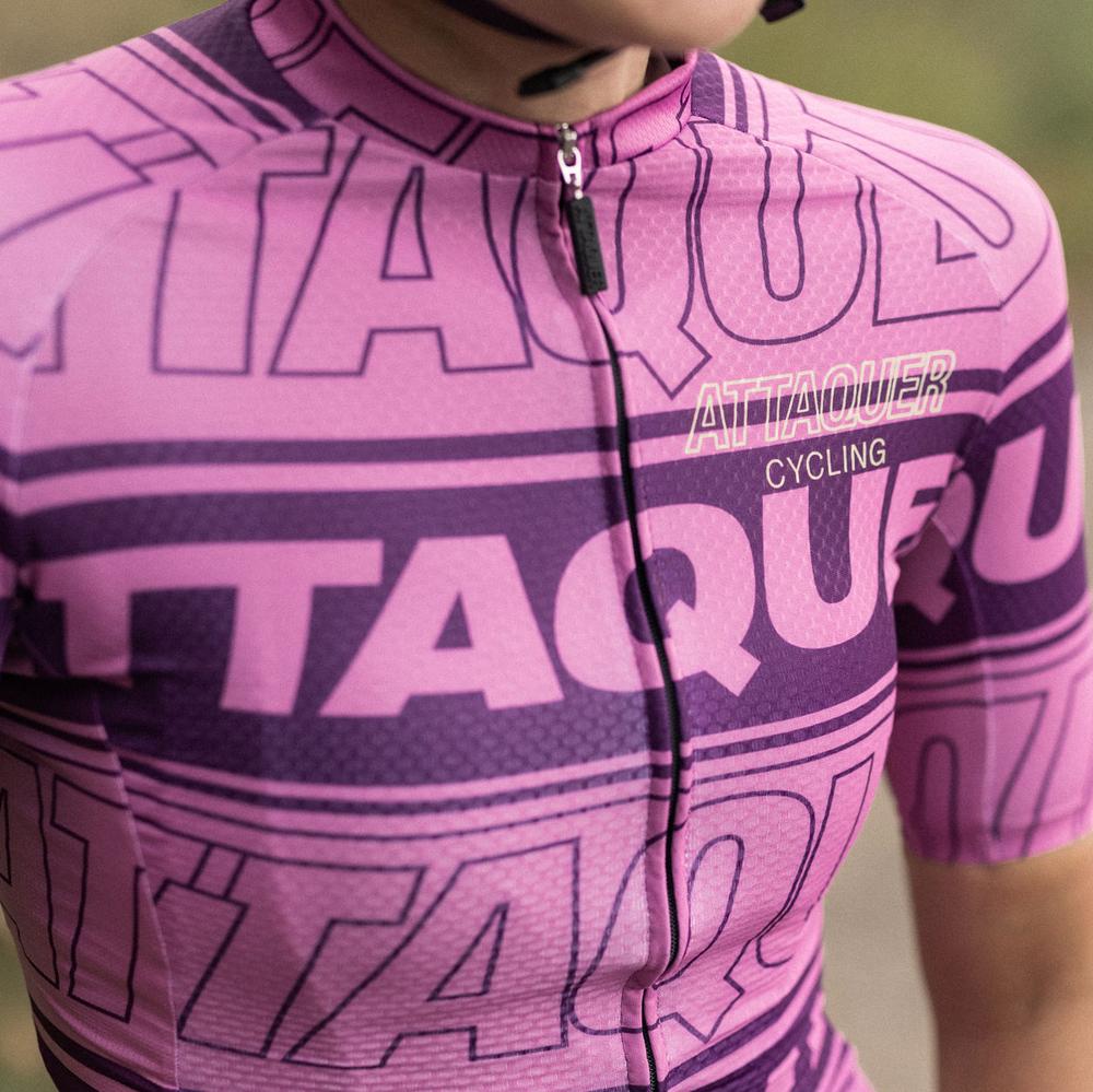 Women's All Day Stripe Type Jersey Plum/Pink