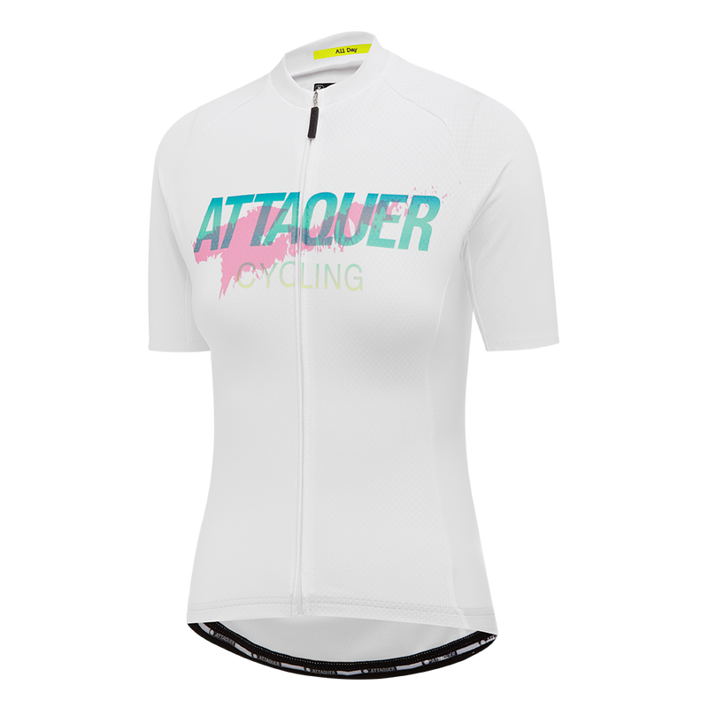 Women's All Day Overspray Jersey White/Teal/Dirty Pink