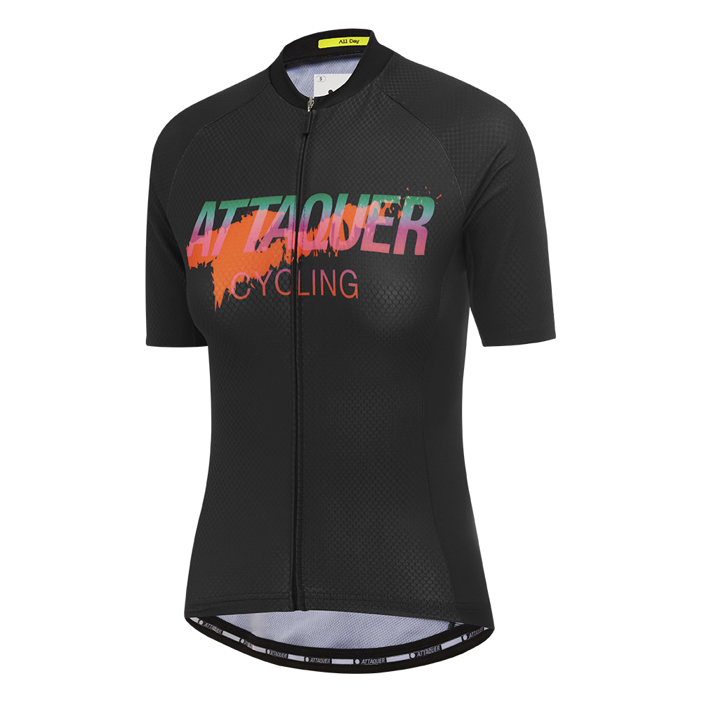 Women's All Day Overspray Jersey Black/Burnt Orange