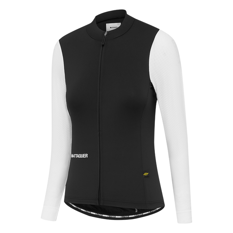 Women's All Day Summer Long Sleeve Jersey Black/White