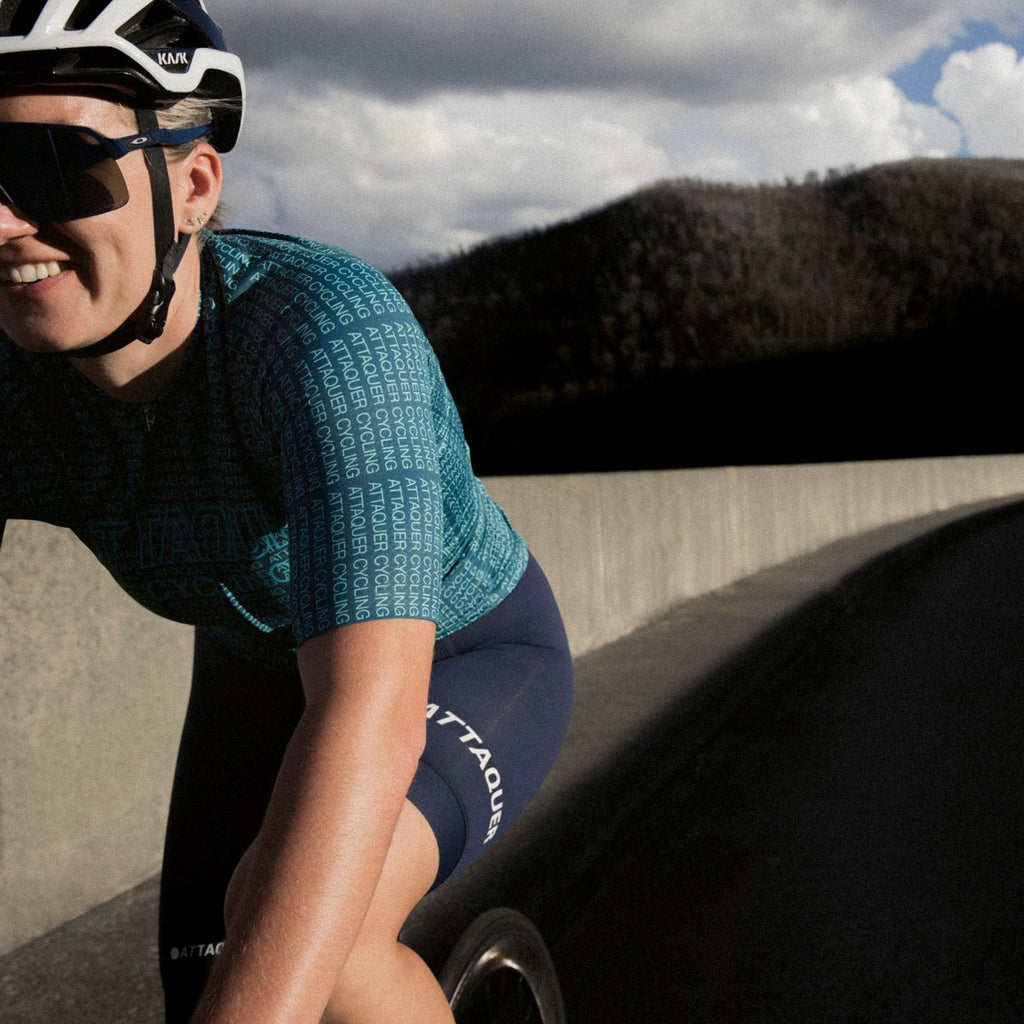 Women's All Day Typo Jersey Grit Green