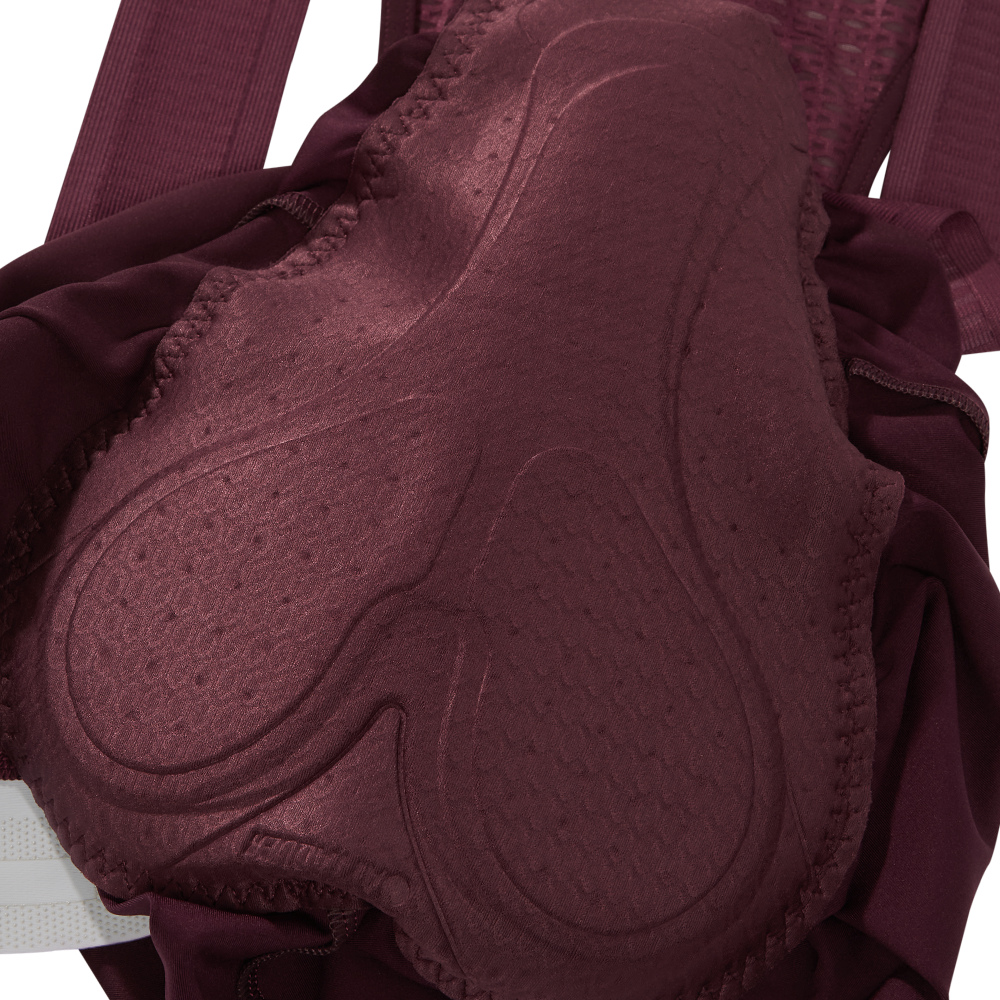 Women's Race Bib Short 2.0 Burgundy/White Ref Logo