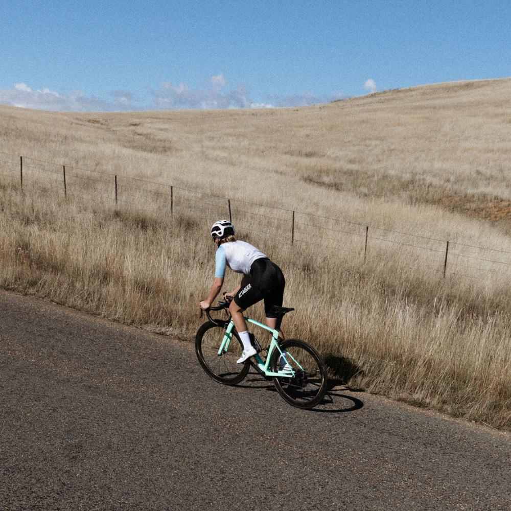 Women's Race Jersey Cream/Steel Blue