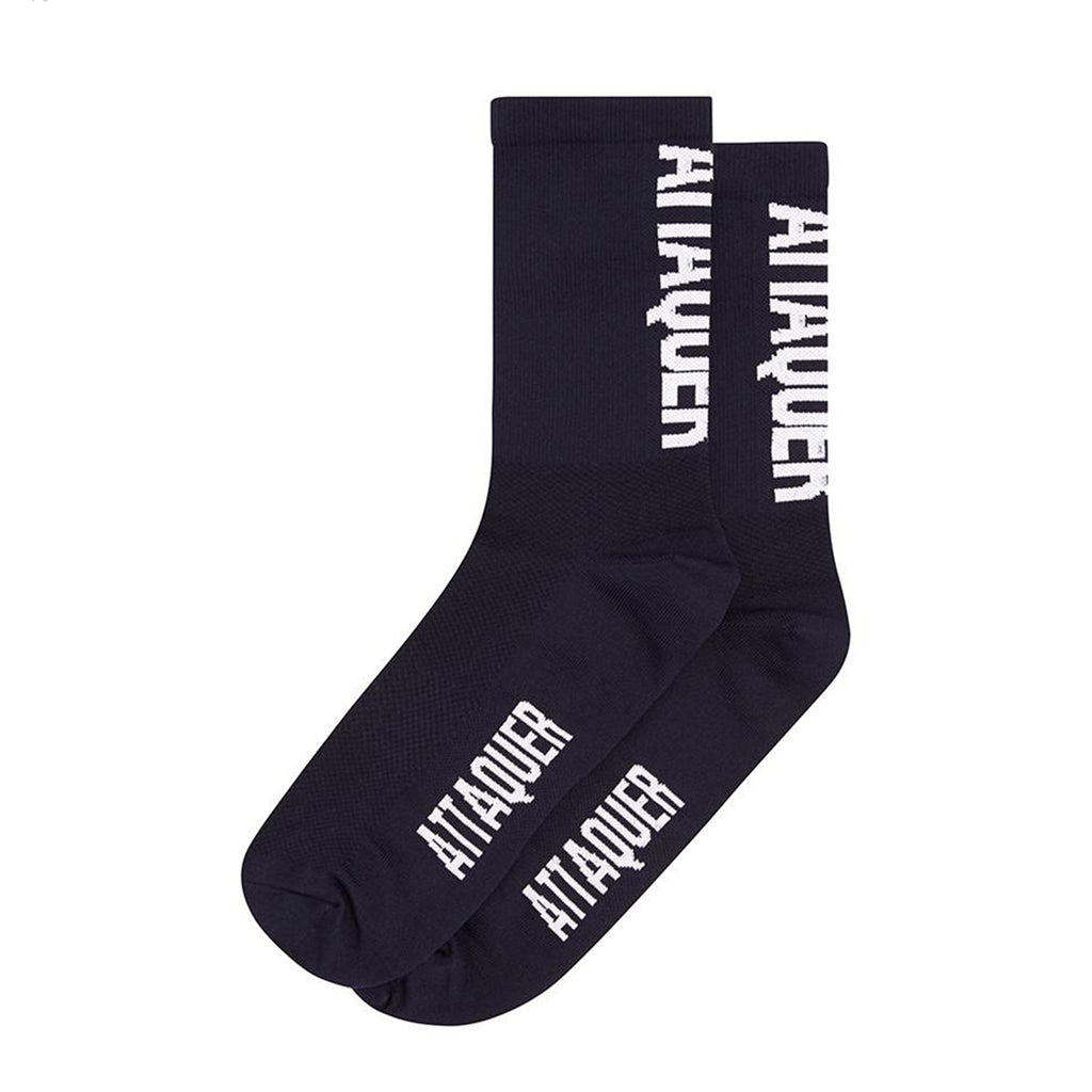 Vertical Logo Socks Navy