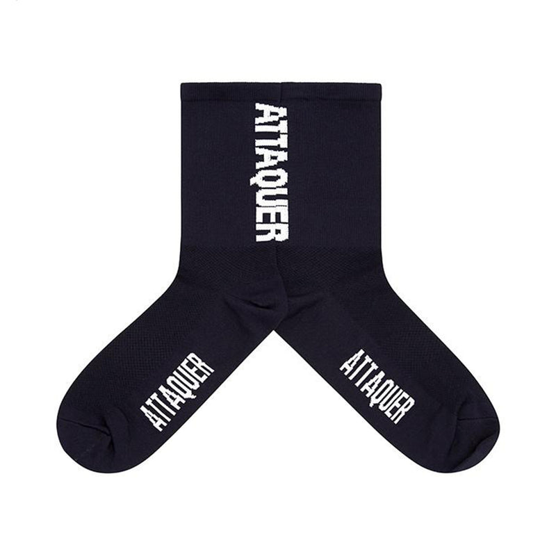 Vertical Logo Socks Navy